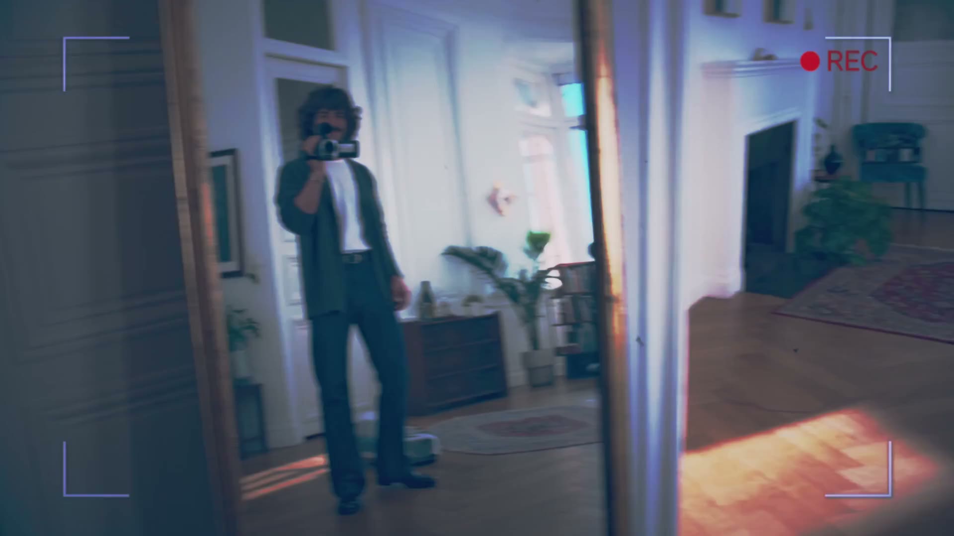 Original old home video first frame before AI upscaling